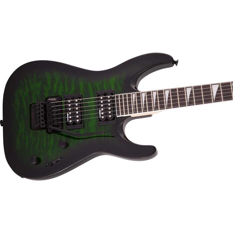 Jackson JS Series Dinky Arch Top JS32Q DKA, Transparent Green Burst 2918804587 - Image 6