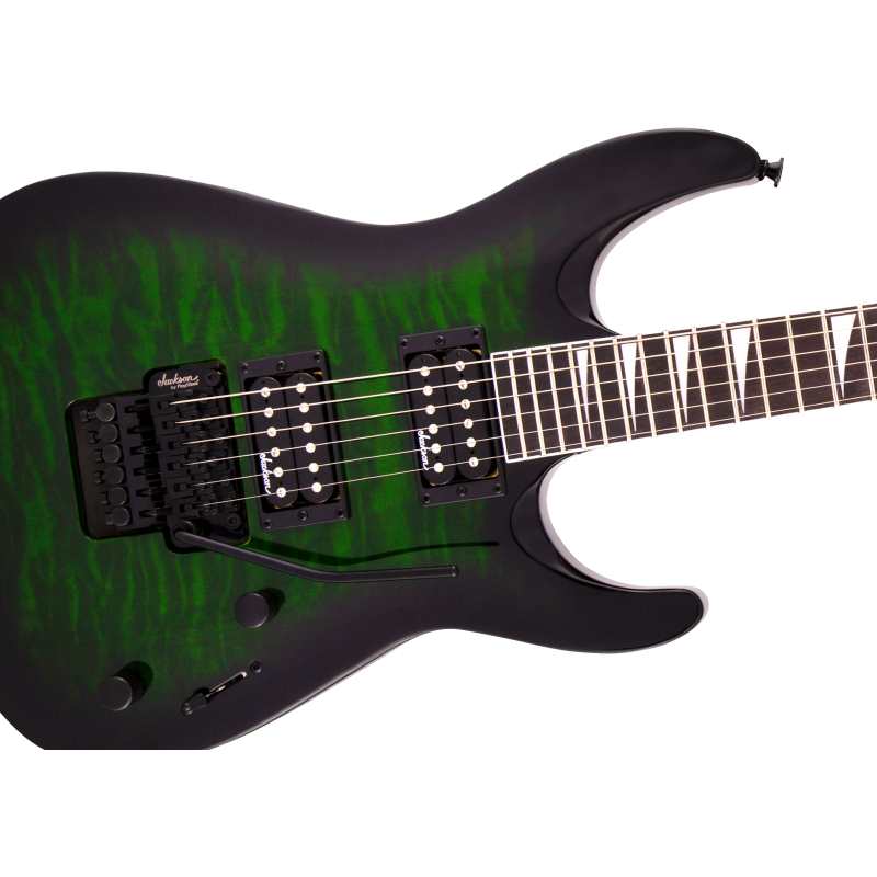 Jackson JS32Q DKA HT, Transparent Green Burst 2918804587 - Image 4