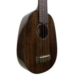 Uma UK20 SSP BK Pineapple Soprano Ukulele In Dark Stain Gloss