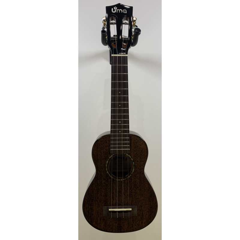 UMA UK20SS BK Solid Mahogany Soprano Ukulele With Bag - Image 2