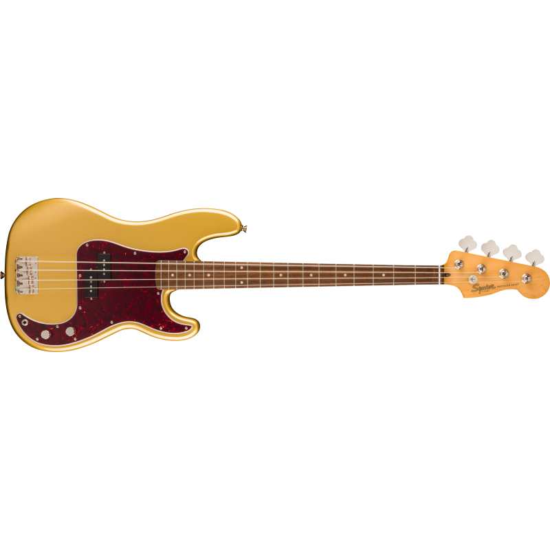 Squier FSR Classic Vibe 60s Precision 4-String Bass Guitar, Aztec Gold, Limited Edition - Image 2