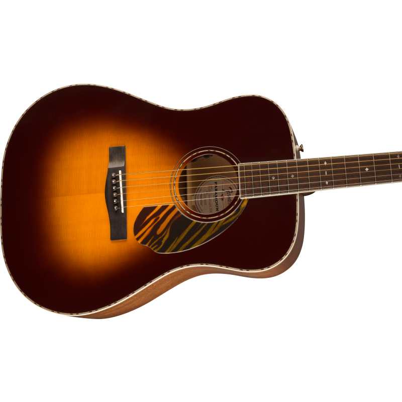 Fender PD-220E Dreadnought, 3-Color Vintage Sunburst (0970310303) PD220E - Image 7