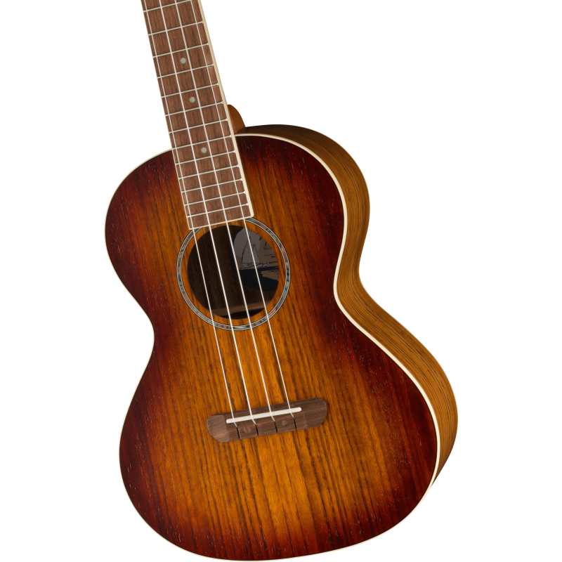 Fender Rincon Tenor Ukulele, Aged Cognac Burst (0970452137) - Image 8