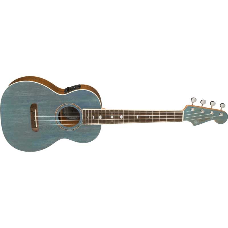 Fender Dhani Harrison Uke, Turquoise 0971752197 (Dani) - Image 2