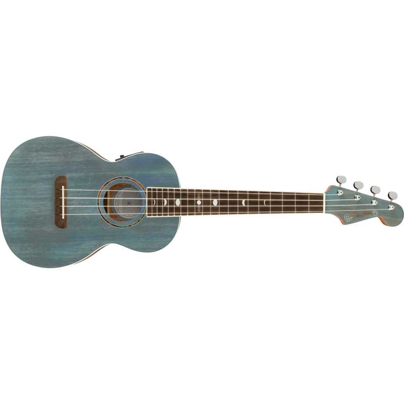Fender Dhani Harrison Uke, Turquoise 0971752197 (Dani) - Image 3