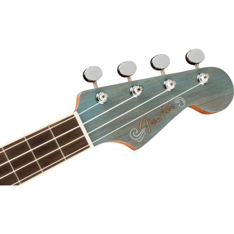 Fender Dhani Harrison Uke, Turquoise 0971752197 (Dani) - Image 5