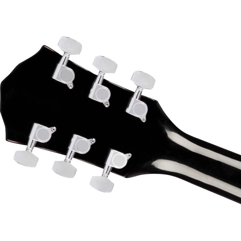 Fender FA-125CE Electro-Acoustic Dreadnought, Black (0972713506) FA125CE - Image 6