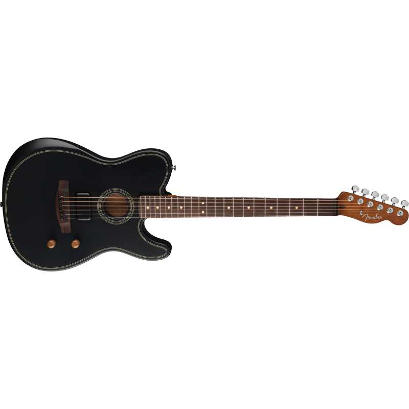 Fender Acoustasonic Standard Telecaster, Black 0973113506 - Image 5