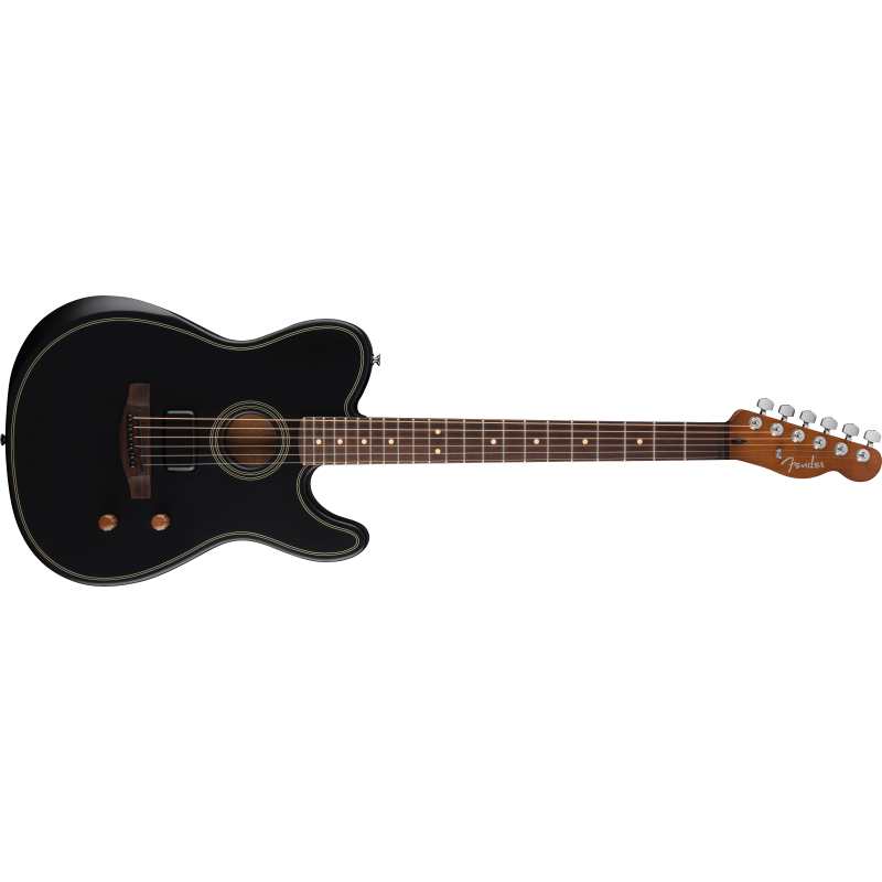 Fender Acoustasonic Standard Telecaster, Black 0973113506 - Image 6