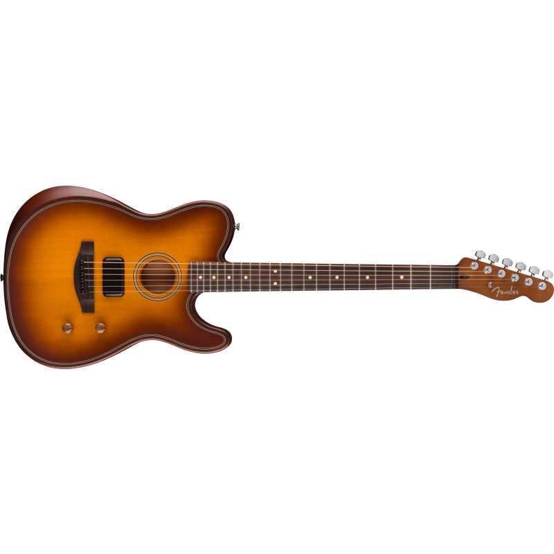 Fender Acoustasonic Standard Telecaster, Honey Burst, 0973113542 - Image 2