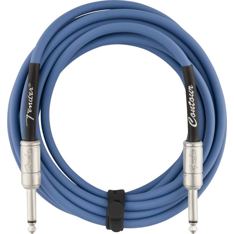 Fender Contour 15' Cable, Lake Placid Blue (0990571002) - Image 3