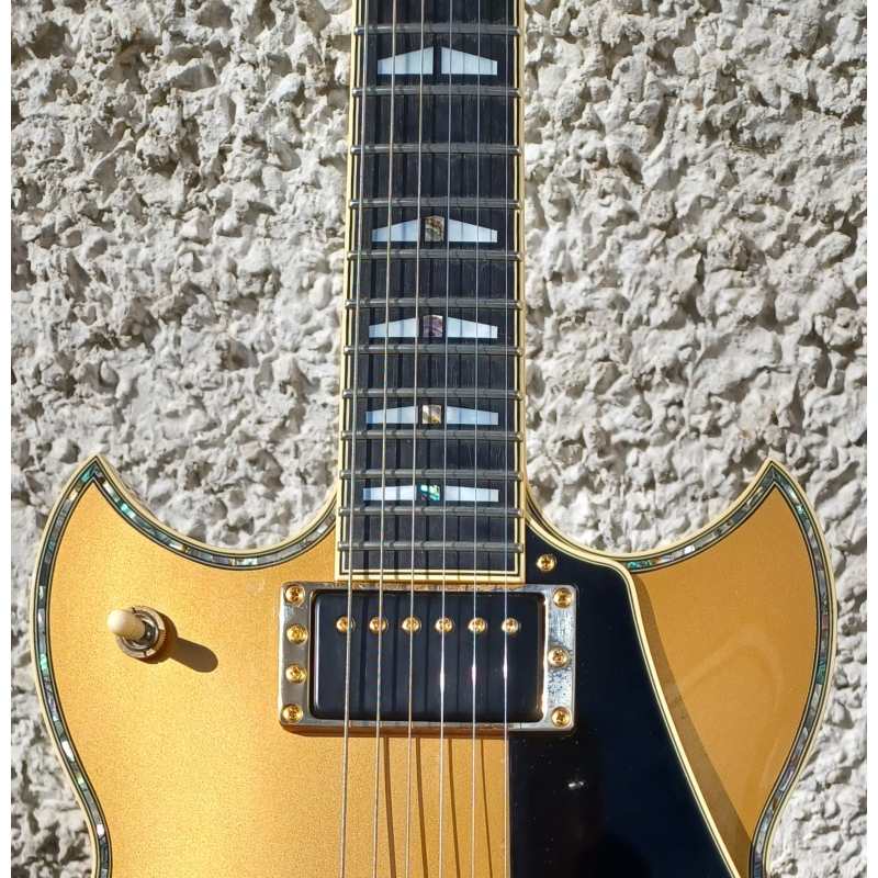 Yamaha SG3000 Custom, Gold Metalflake, Secondhand, Circa 2009 - Image 8