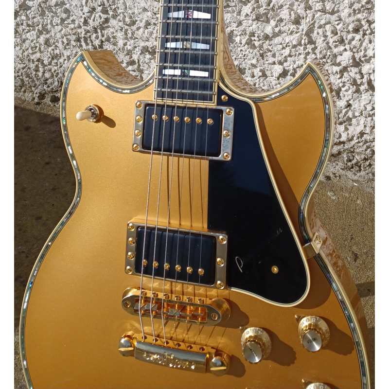 Yamaha SG3000 Custom, Gold Metalflake, Secondhand, Circa 2009 - Image 13