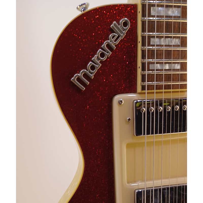 Italia Maranello Classic Electric Guitar, Red Sparkle, Secondhand - Image 9