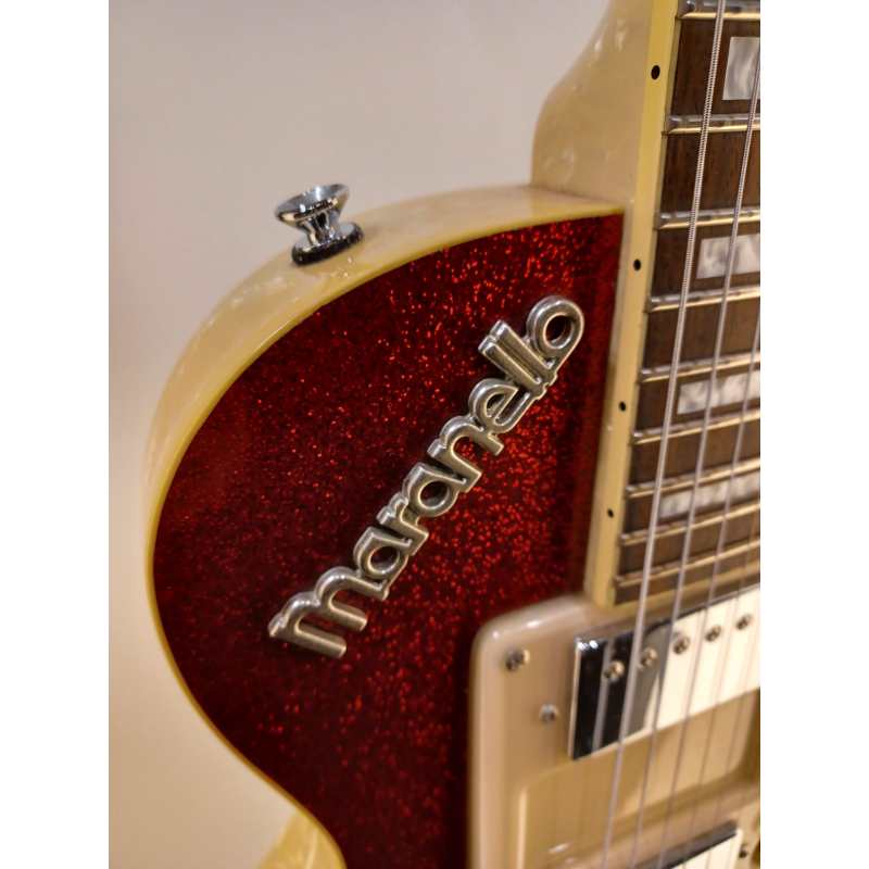 Italia Maranello Classic Electric Guitar, Red Sparkle, Secondhand - Image 10