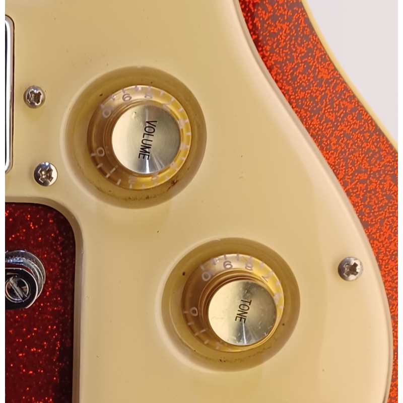 Italia Maranello Classic Electric Guitar, Red Sparkle, Secondhand - Image 18