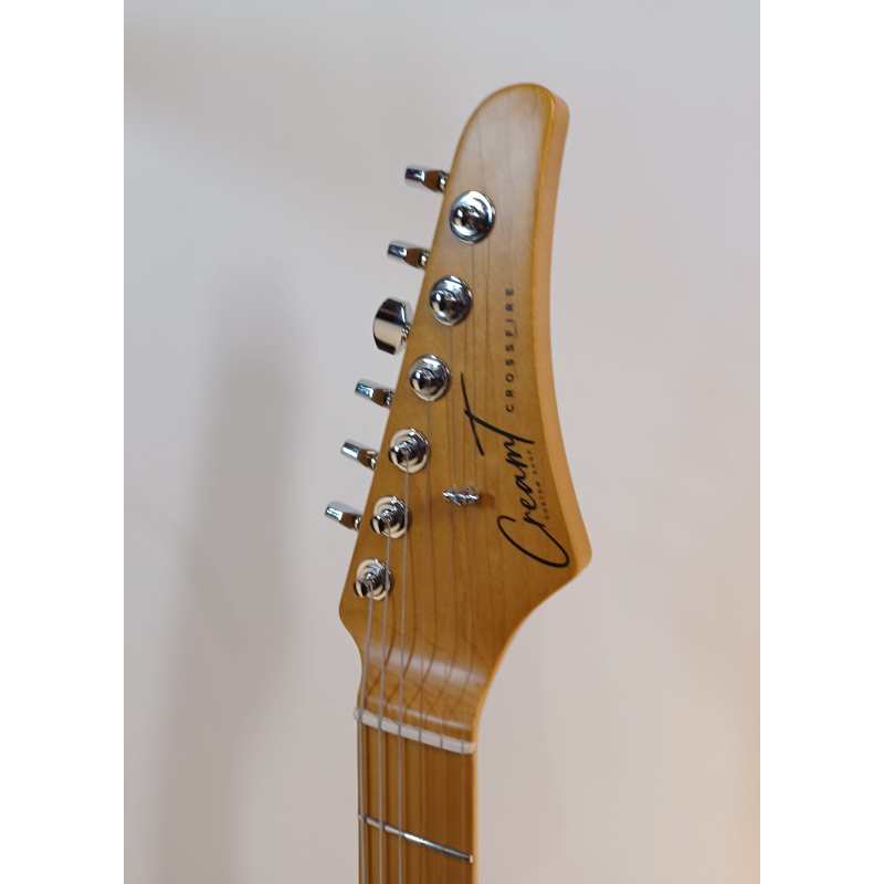 Cream T Custom Shop Crossfire Standard HH with Guitar X Pick-up Swapping, Vintage White - Image 6