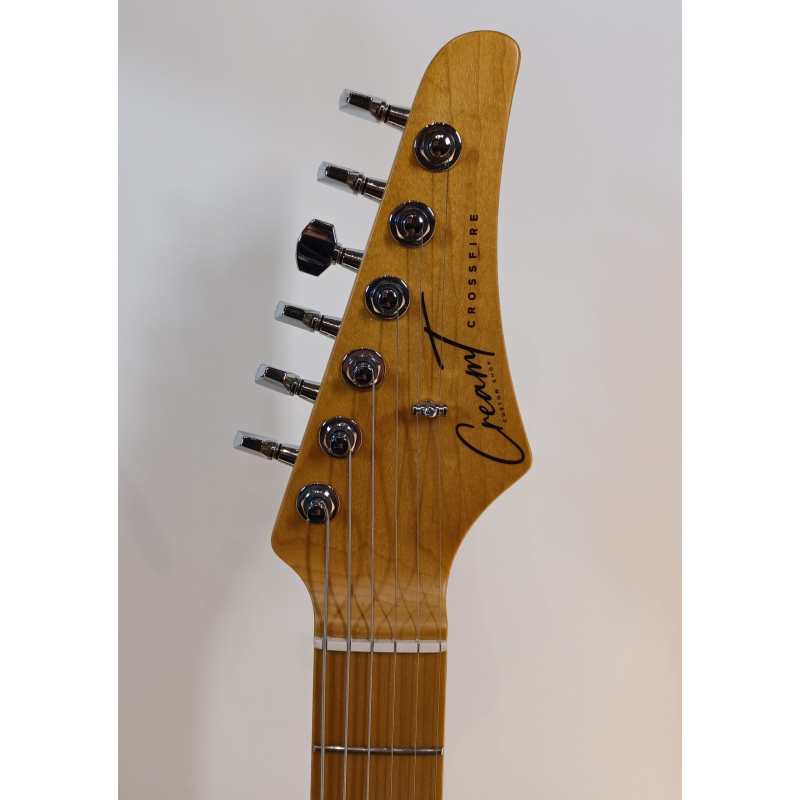 Cream T Custom Shop Crossfire Standard HH with Guitar X Pick-up Swapping, Vintage White - Image 7