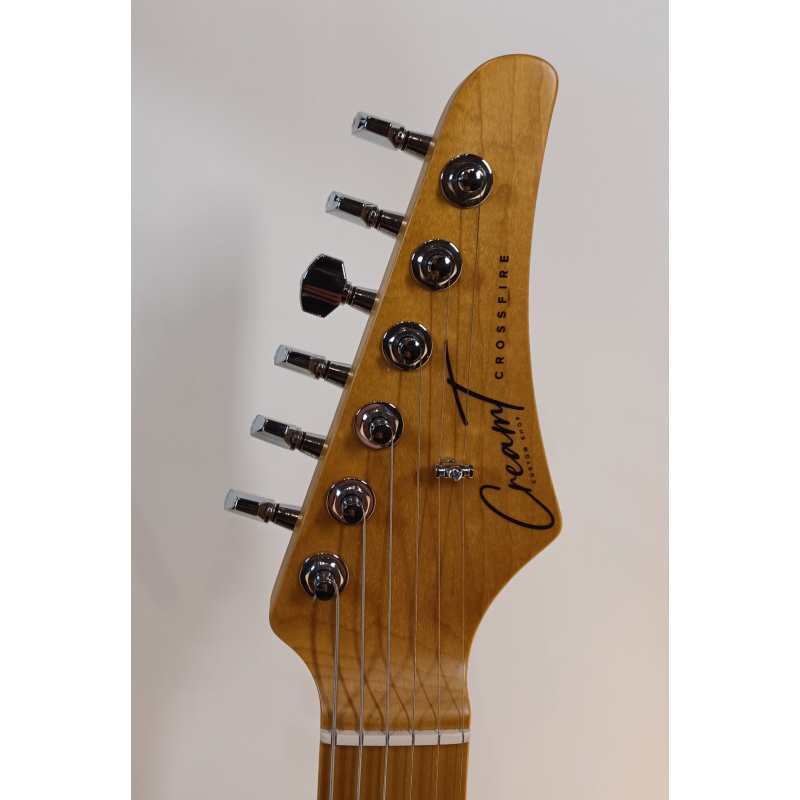 Cream T Custom Shop Crossfire Standard HH with Guitar X Pick-up Swapping, Vintage White - Image 8