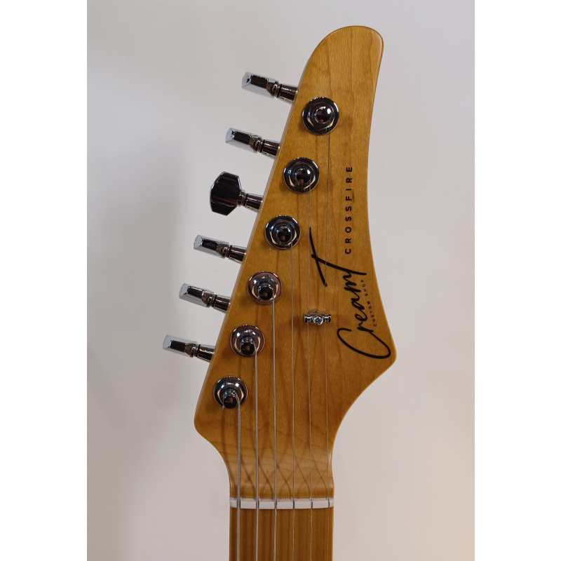 Cream T Custom Shop Crossfire Standard HH with Guitar X Pick-up Swapping, Vintage White - Image 9