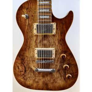 Cream T Custom Shop Aurora Spalted Top, Whiskerburst