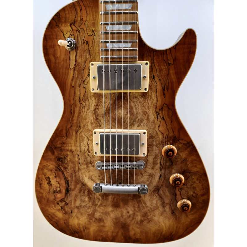 Cream T Custom Shop Aurora Spalted Top, Whiskerburst