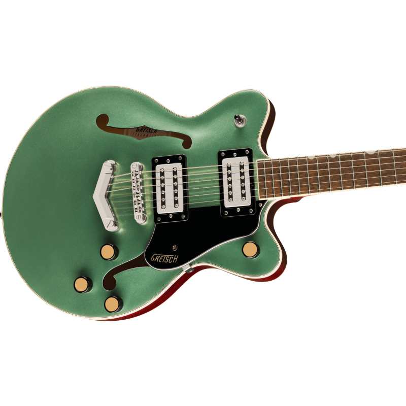 Gretsch G2655 Streamliner Center Block Jr. Double-cut Semi-hollow Body, Steel Olive (Green) - Image 6