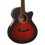 Tanglewood TW4TLCEAVB Winterleaf Thinline Super Folk Electro Acoustic, Autumn Vintage Burst