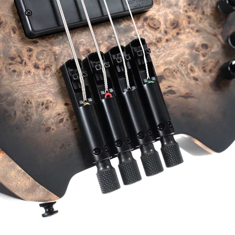 Cort Space Headless Bass, 4-String Bass, Star Dust Black - Image 5