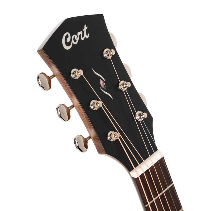 Cort Essence GA4 Black Top Semi Gloss Electro Acoustic Guitar - Image 6