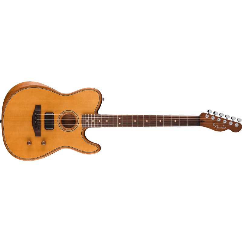 Fender Acoustasonic Standard Telecaster, Aged Natural, 0973113534 - Image 3