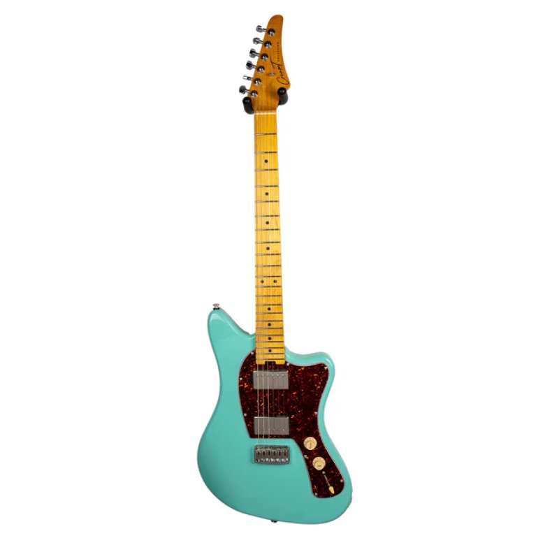 Cream T Custom Shop Crossfire Standard HH with Guitar X Pick-up Swapping, Surf Green - Image 2