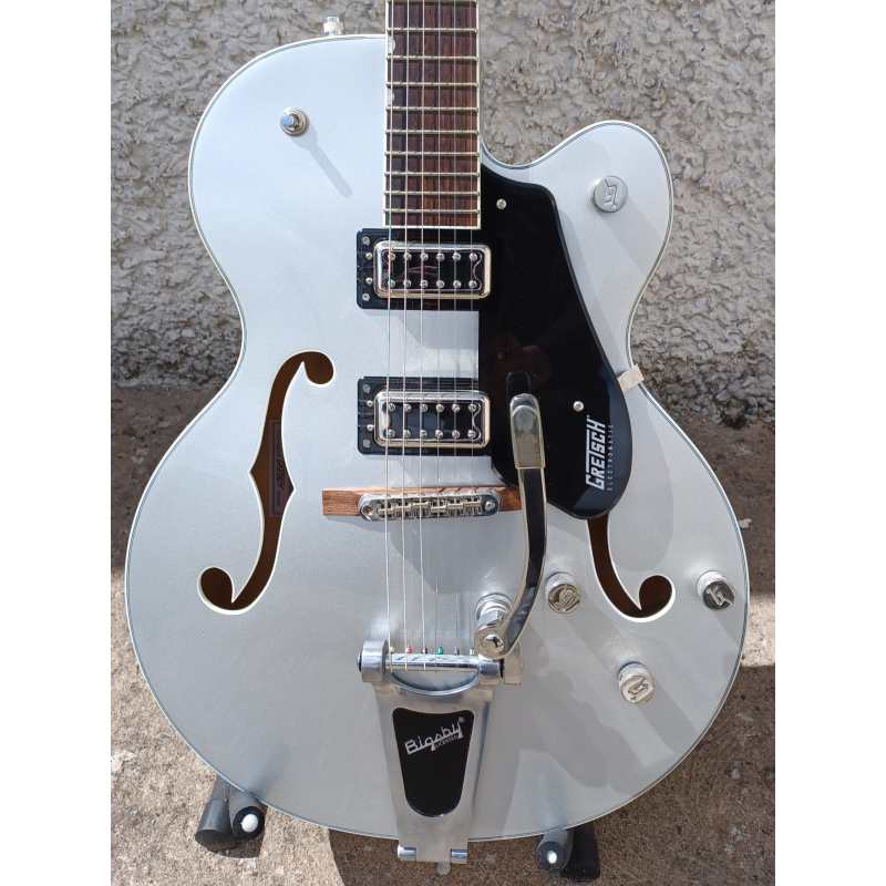 Gretsch G5420T Electromatic Classic Hollow Body Single-Cut with Bigsby, Airline Silver (2506115547) - Image 11