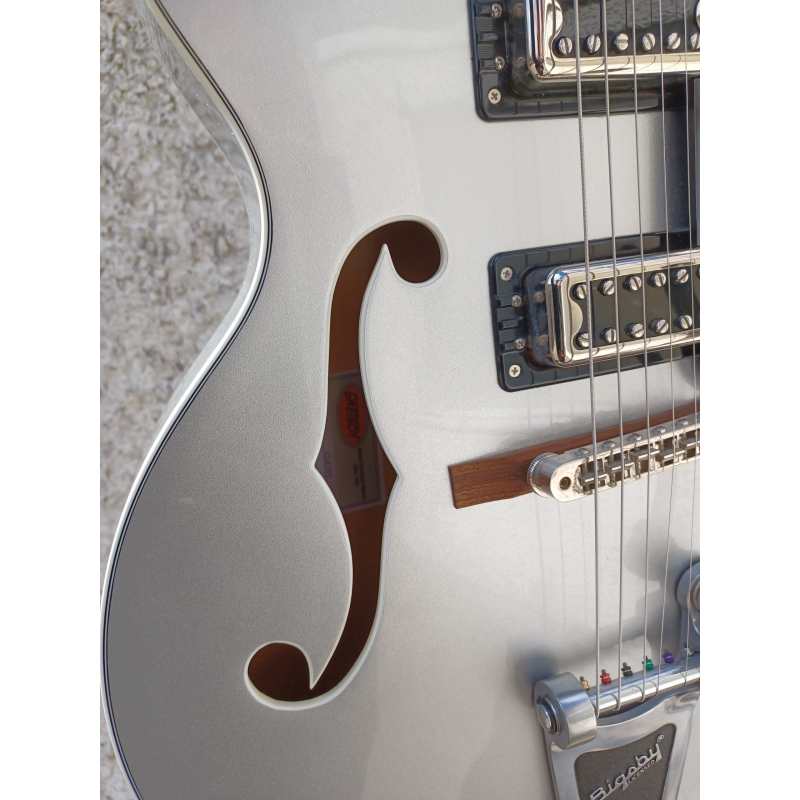 Gretsch G5420T Electromatic Classic Hollow Body Single-Cut with Bigsby, Airline Silver (2506115547) - Image 7
