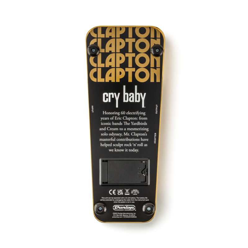 Dunlop Eric Clapton Gold Cry Baby Wah Pedal, 60th Anniversary, Limited Edition - Image 5