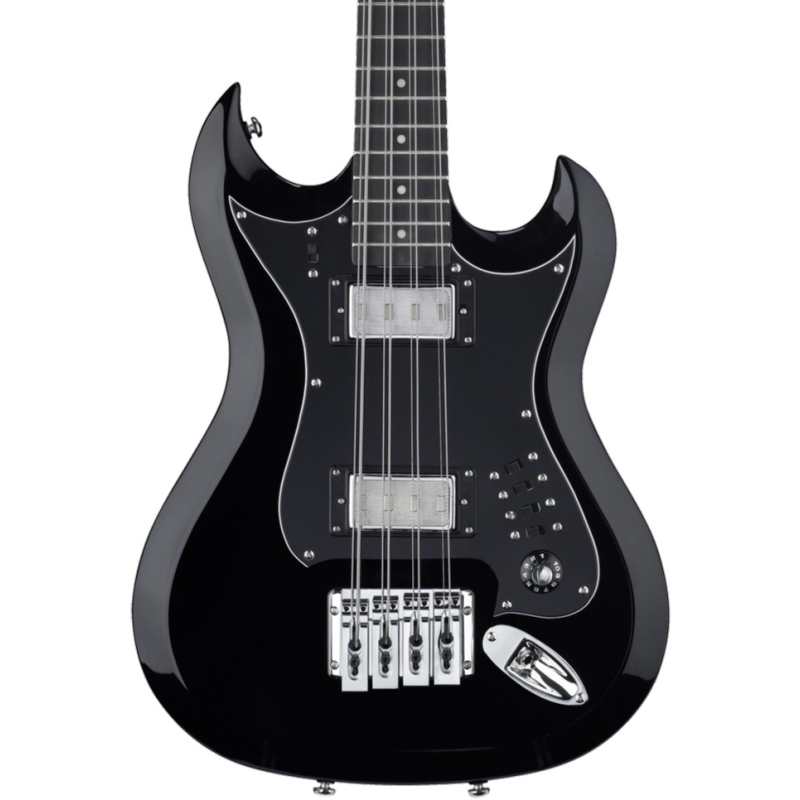 Hagstrom H8 8-String Bass Guitar in Black