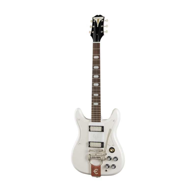 Epiphone Crestwood Custom, Tremotone, Polaris White, (EOCCPONH1) - Image 6