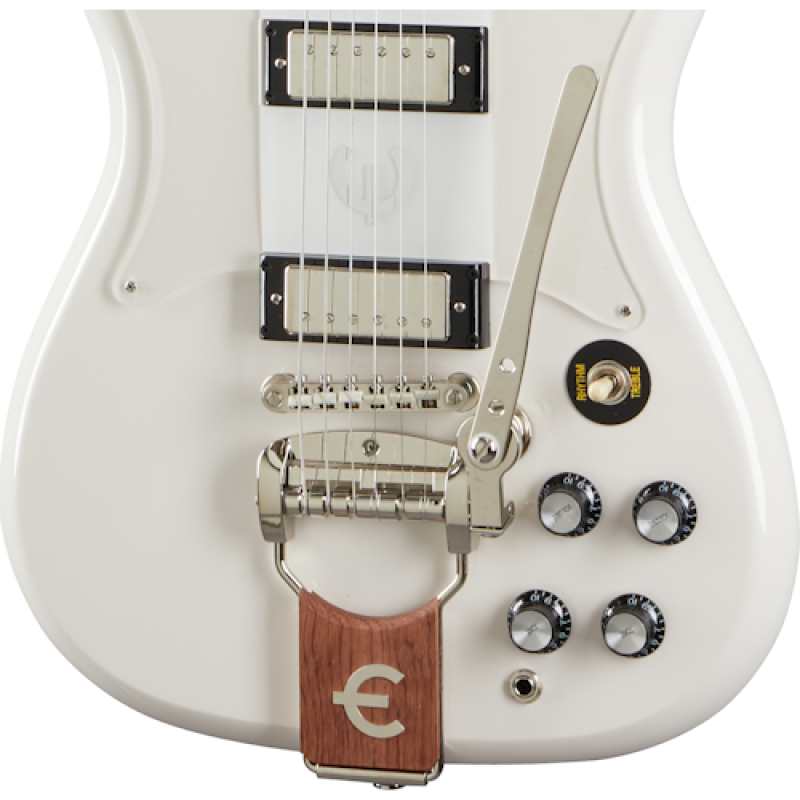 Epiphone Crestwood Custom, Tremotone, Polaris White, (EOCCPONH1) - Image 3