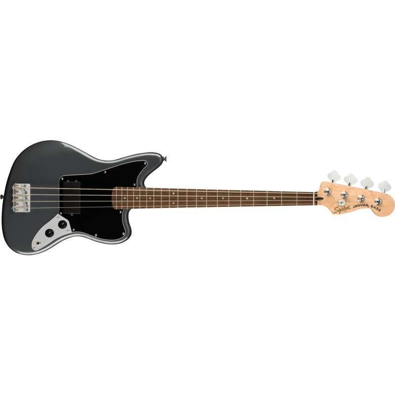 Squier Affinity Series Jaguar Bass H, Charcoal Frost Metallic (0378501569) - Image 2