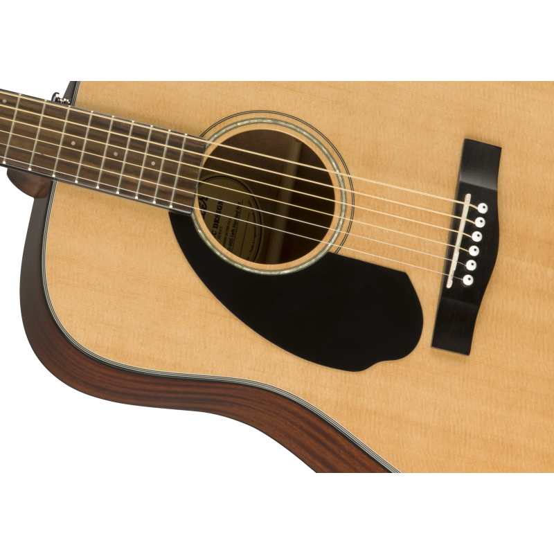 Fender CD-60S LEFTHANDED Dreadnought Acoustic Guitar in Natural (CD60S) - Image 2