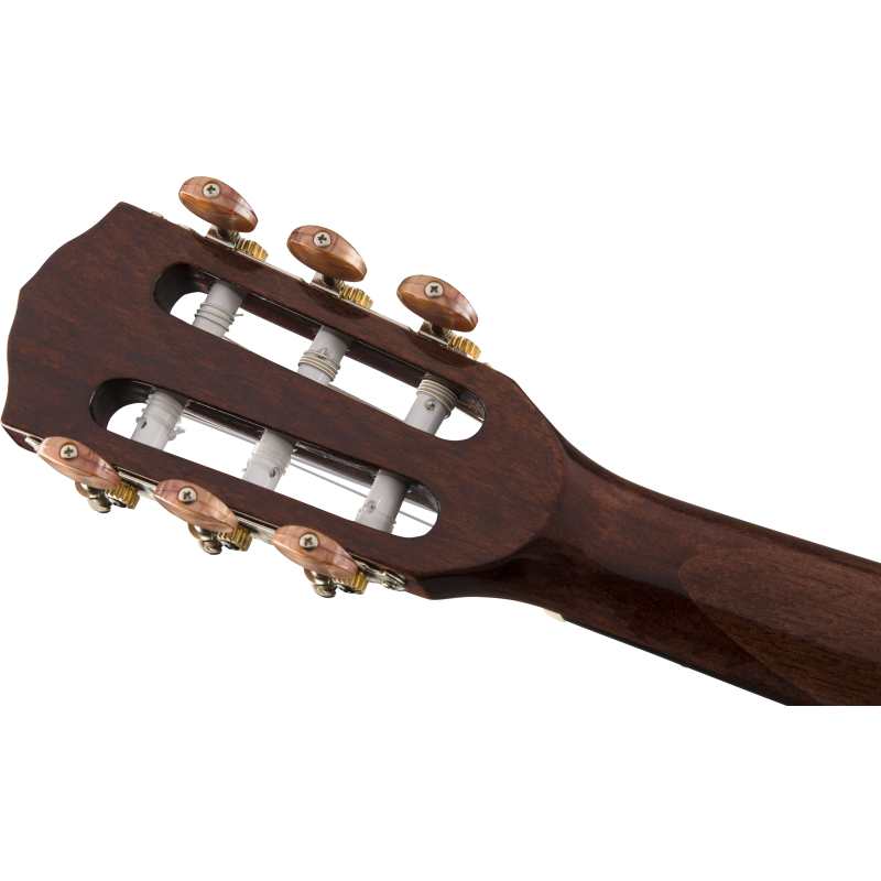 Fender CN-140SCE Nylon Thinline, Walnut Fingerboard, Natural w/Case (CN140SCE) - Image 4