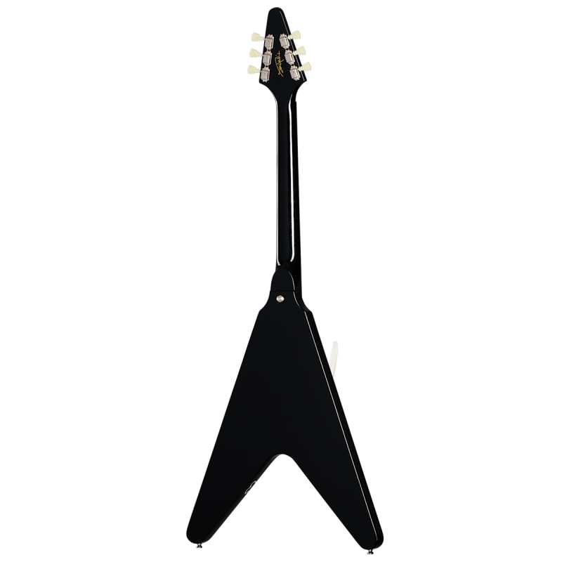 Epiphone Jimi Hendrix "Love Drops" Flying V, Ebony, LEFTHANDED - Image 5