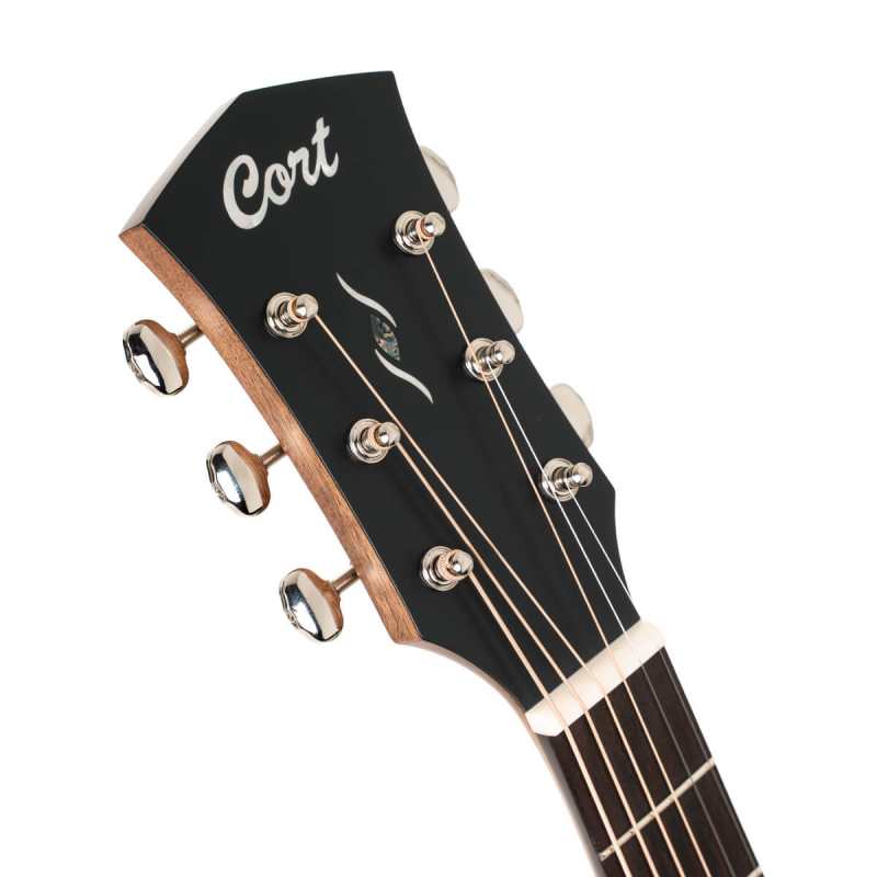 Cort Essence OC4, Black Top Semi Gloss (BTSG) Electro-Acoustic Guitar - Image 5