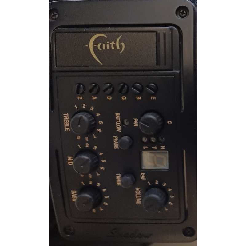 Faith FECN Eclipse Neptune Electro Acoustic, Black, Secondhand - Image 10