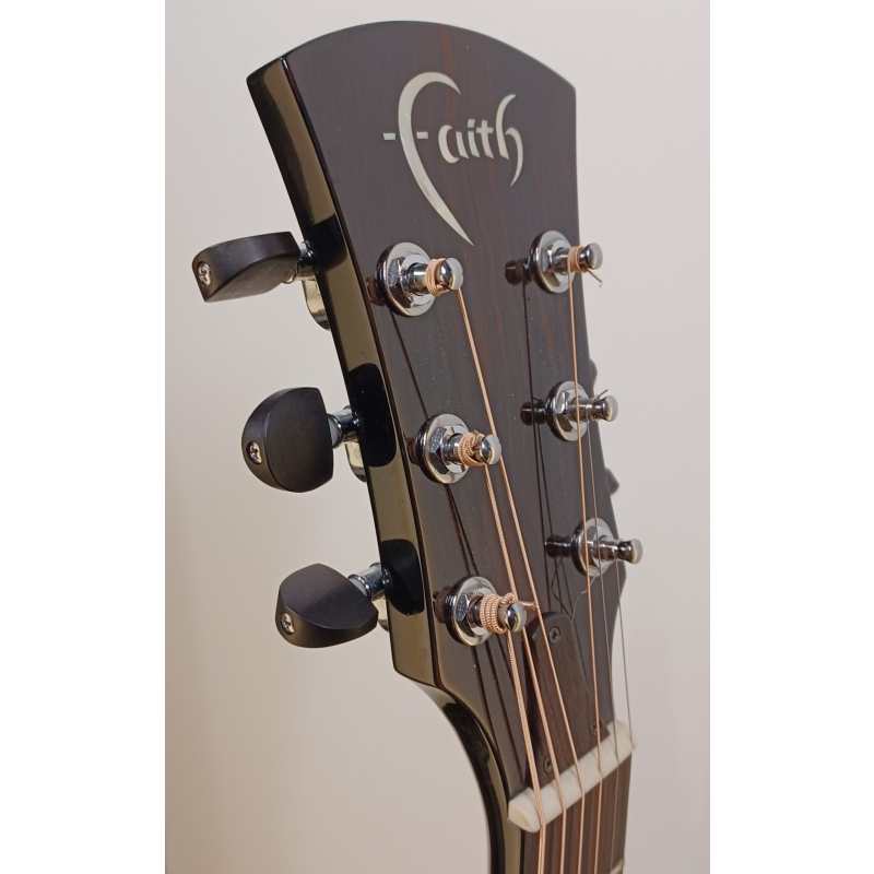 Faith FECN Eclipse Neptune Electro Acoustic, Black, Secondhand - Image 2