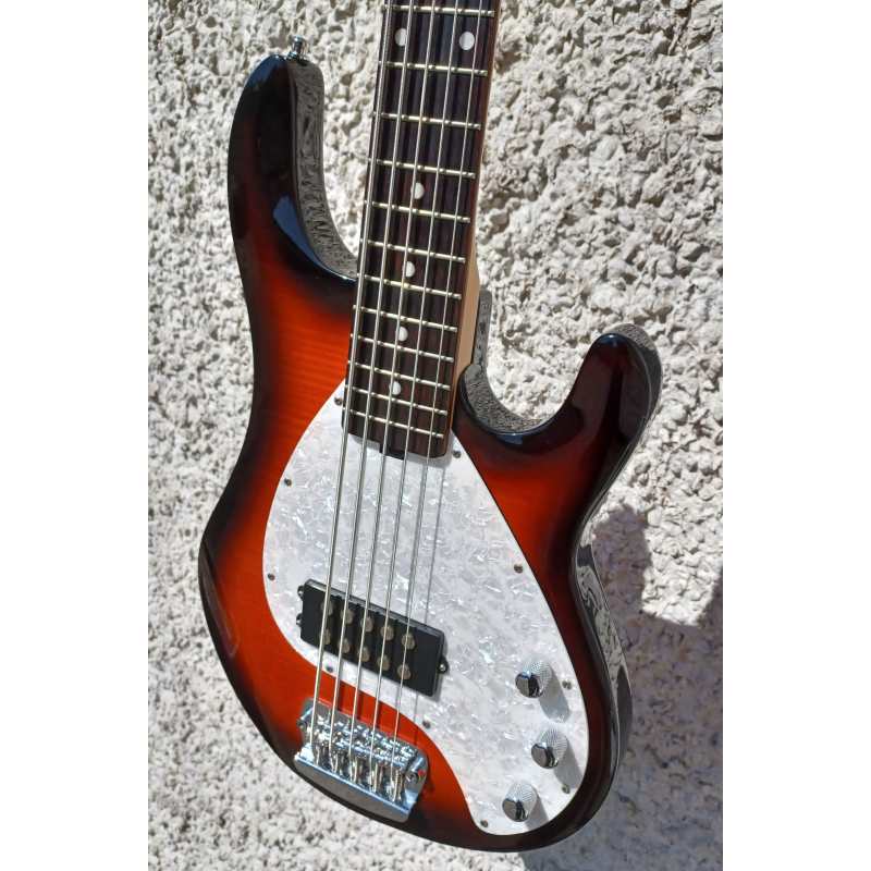 OLP by Ernie Ball 5-String Bass, Sunburst, Secondhand - Image 10